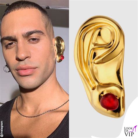 mahmood orecchino gucci|Mahmood sfoggia il suo orecchio tutto d'oro Gucci.